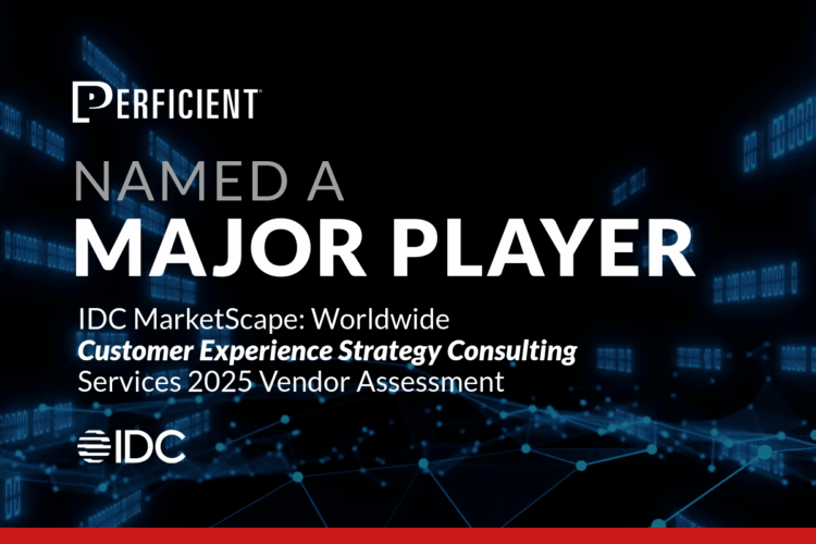 Perficient named a major player in IDC MarketScape Worldwide Customer Experience Strategy Consulting Services 2025 Vendor Assessment