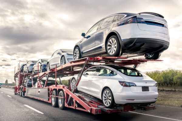 Cars on a Truck Bed