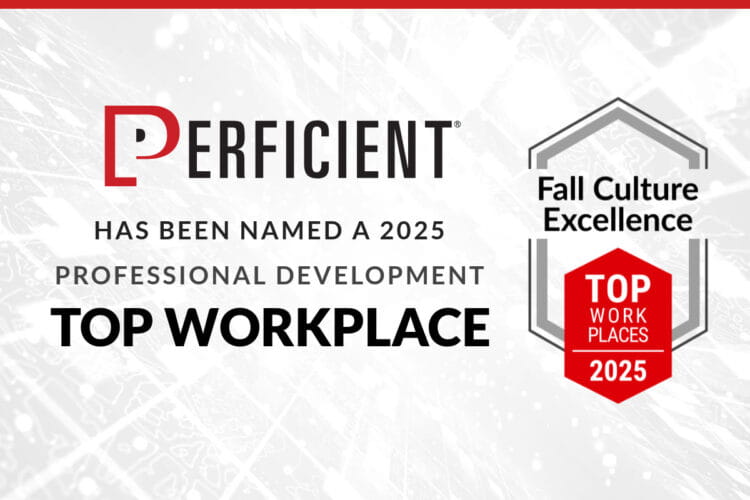 Perficient has been named a 2025 professional development Top Workplace