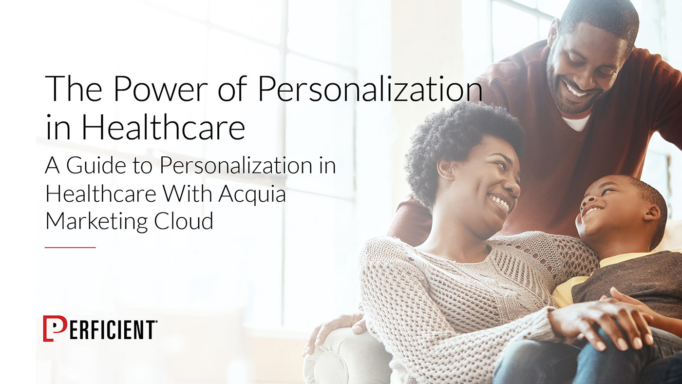 Healthcare Personalization with Acquia, guide cover