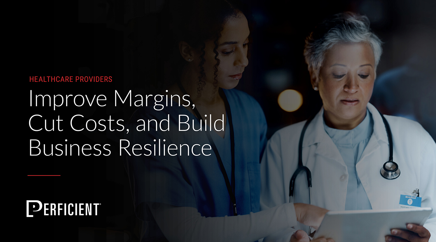 Guide cover for Improve Margins, Cut Costs, and Build Business Resilience featuring a Doctor and nurse. 