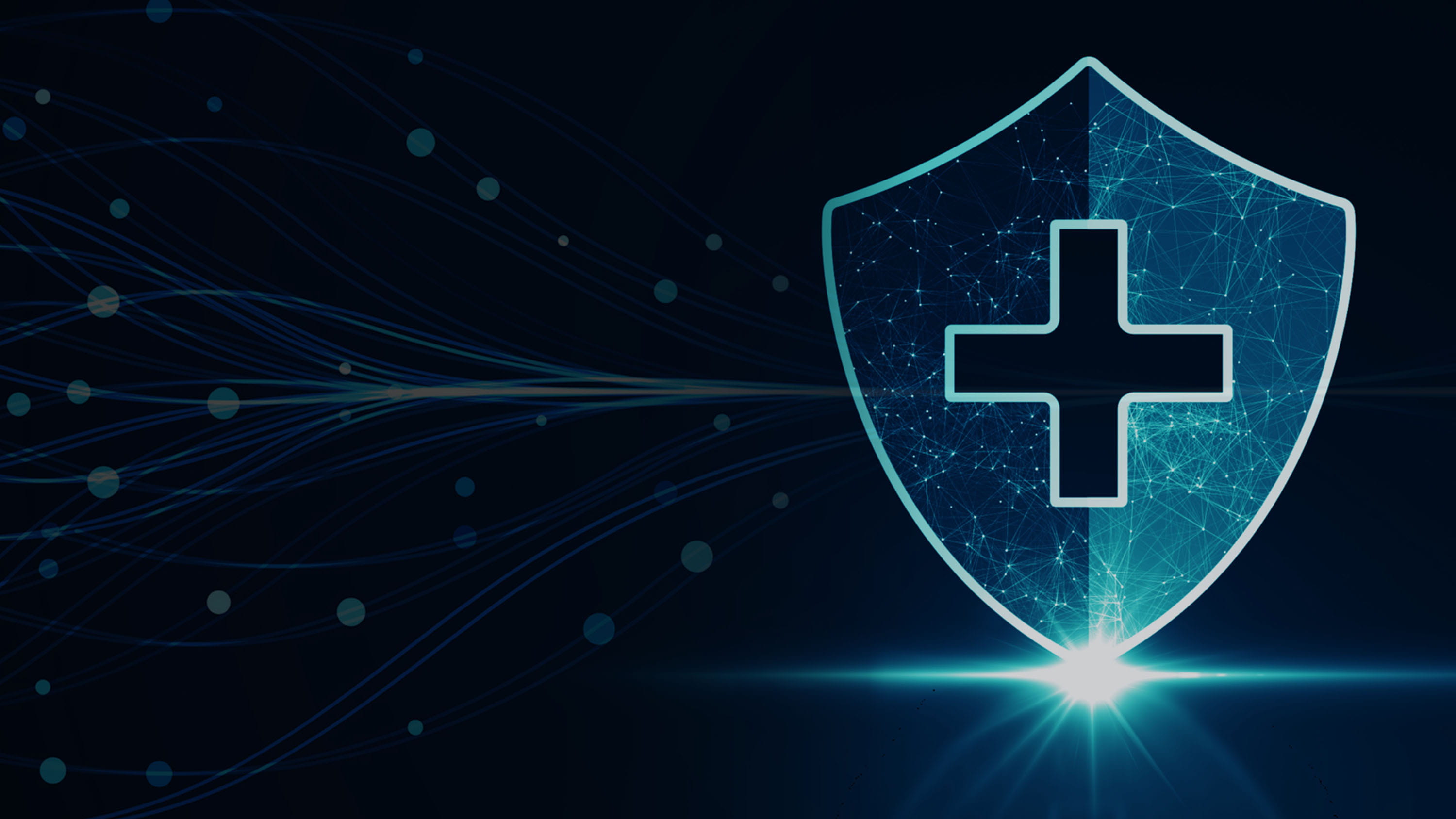 Medical cross shield and data streams.