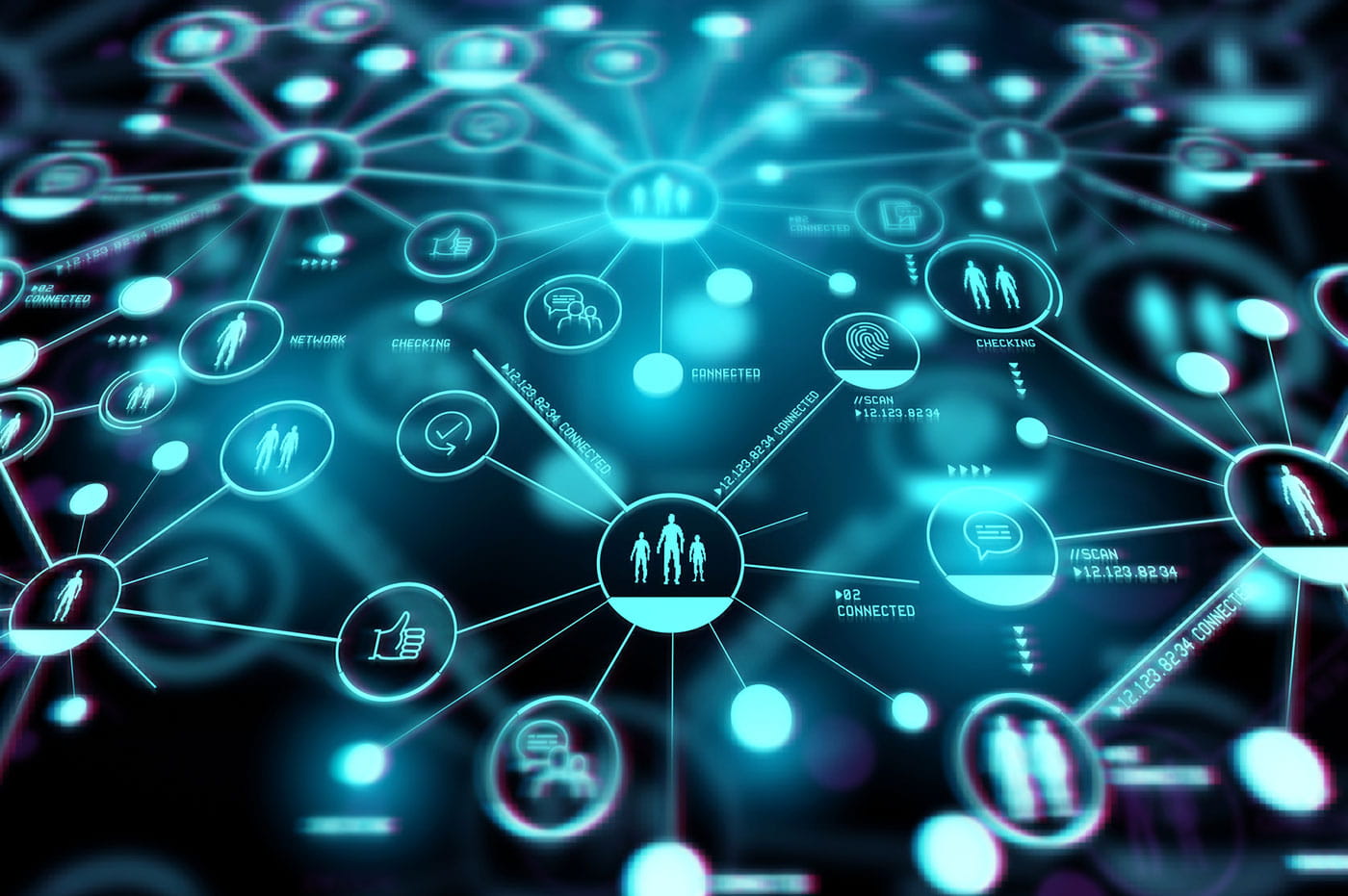 Matrix of connected datapoints