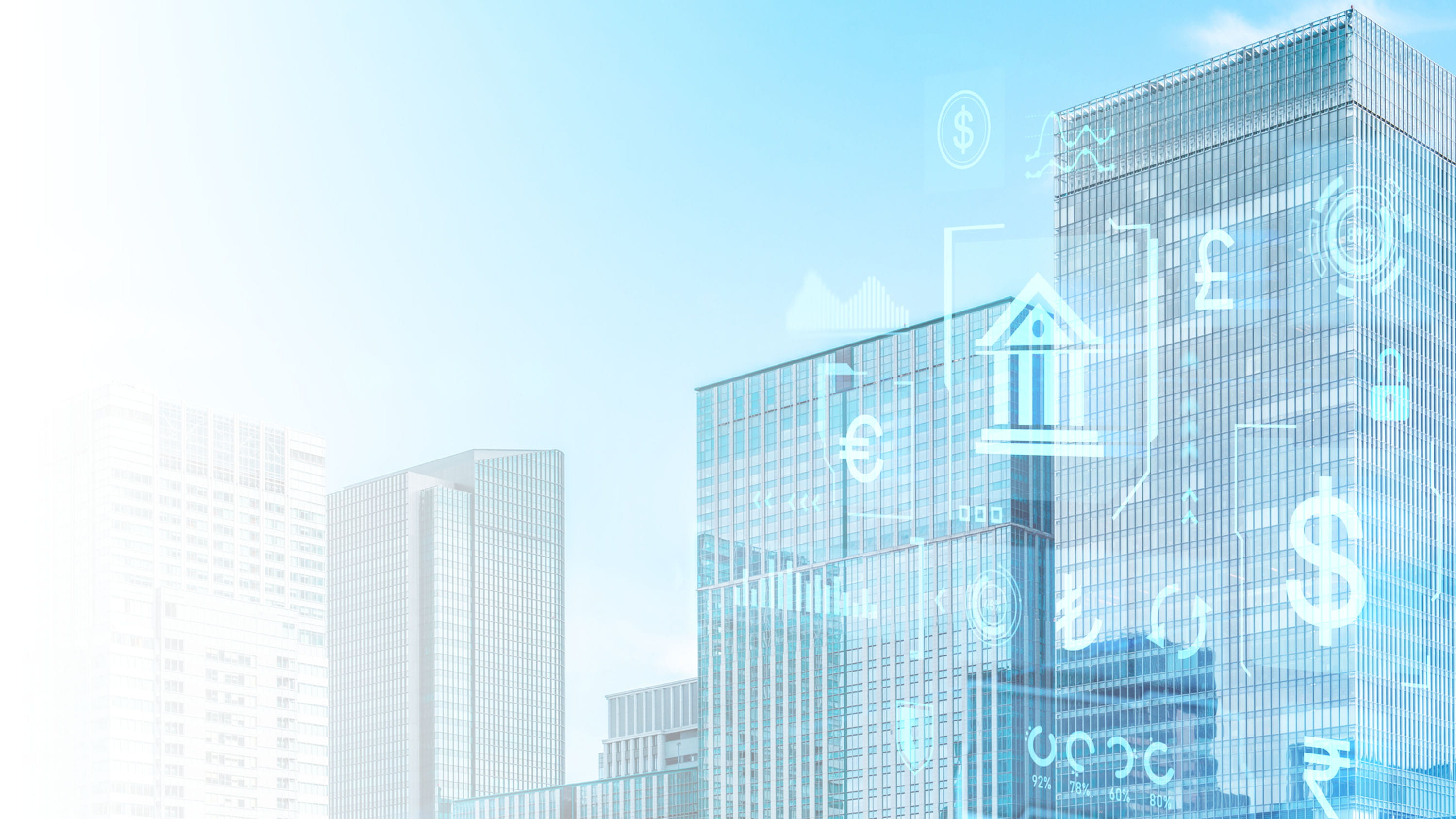 Financial buildings and symbols