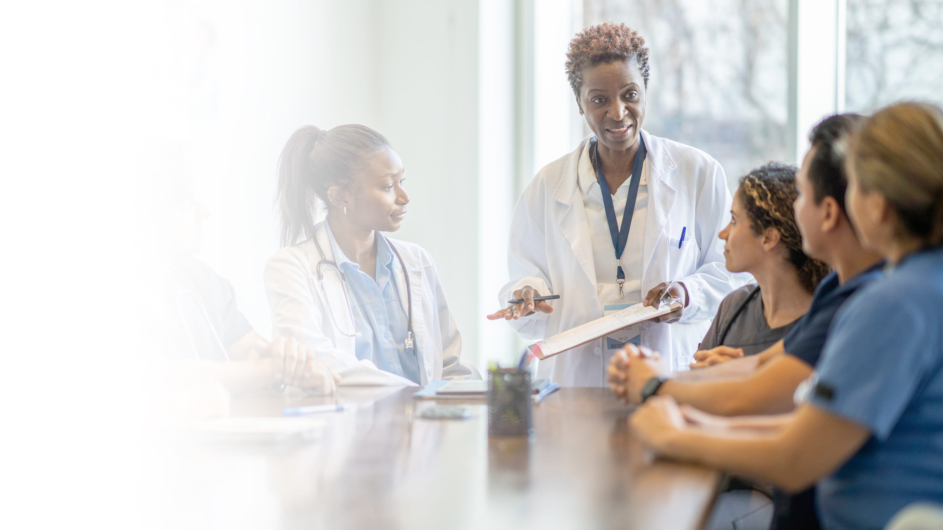 Group of doctors in a meeting