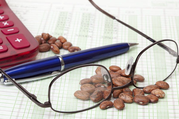 Dark blue pyramid shapes