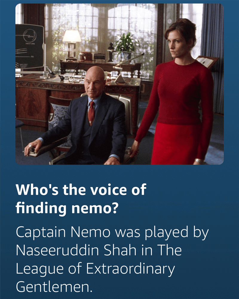Alexa returns incorrect answer for who’s the voice of Finding Nemo?