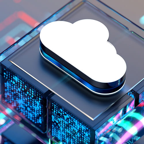 Cloud on a computer chip.