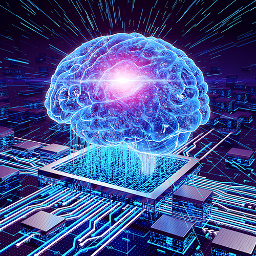 Generative AI Brain graphic