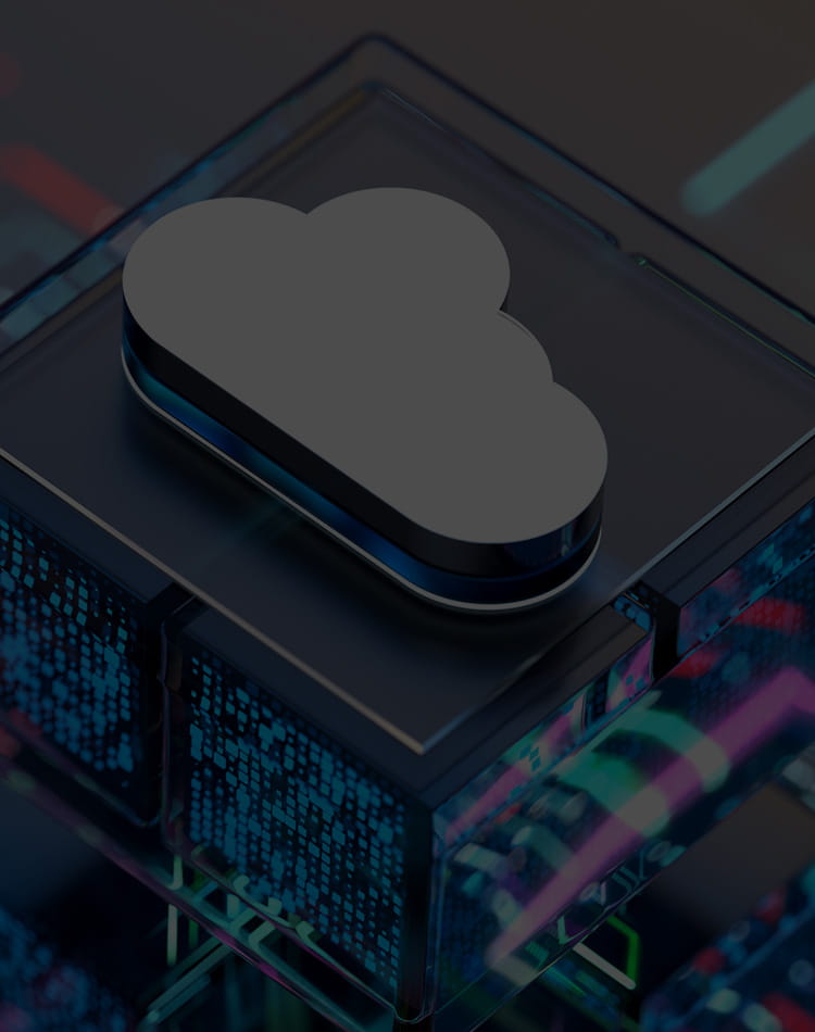 Cloud on a computer chip.