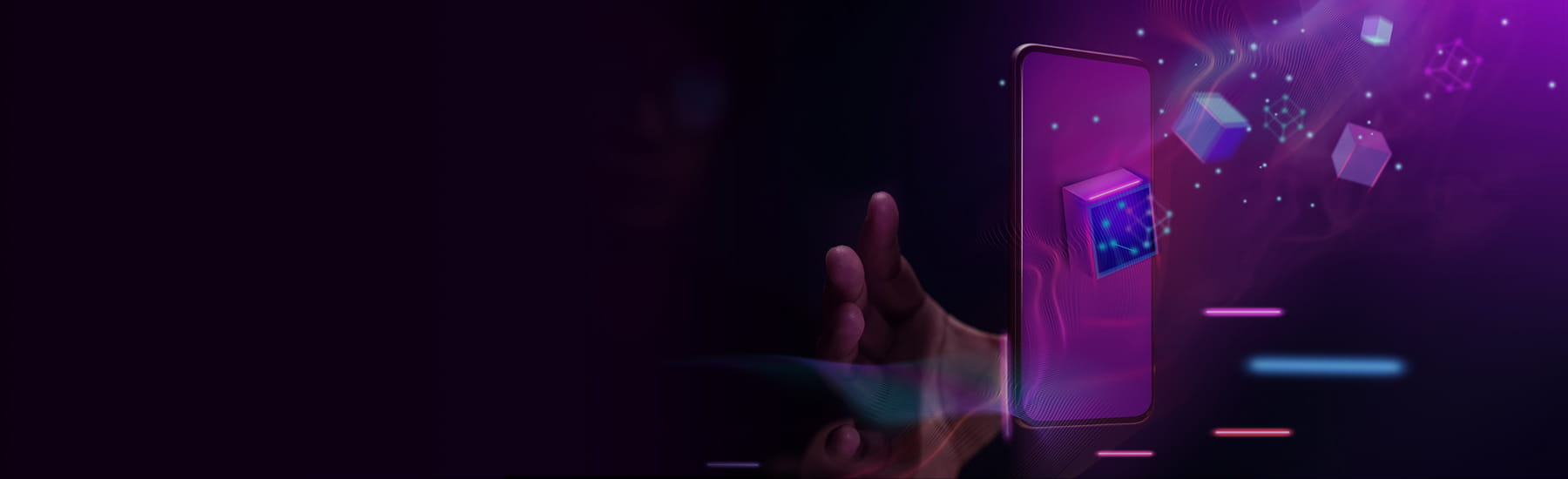 Graphic of a hand reaching for a cell phone