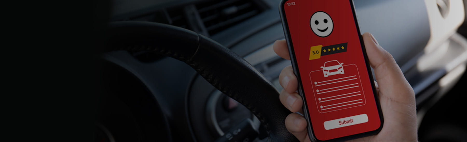 Rating customer experience as a vehicle owner.