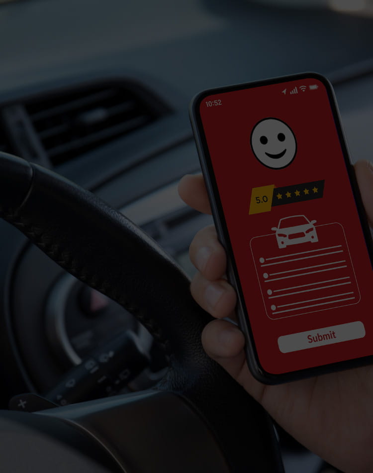 Rating customer experience as a vehicle owner.