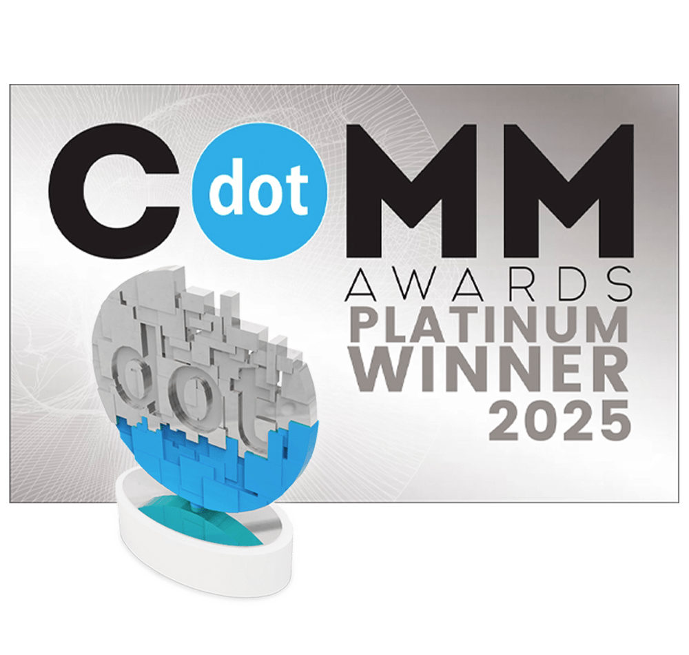 2025 dotCOMM Awards Platinum Winner