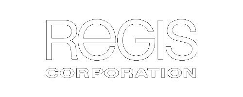 Regis Corporation logo- dark mode