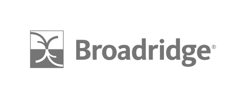 Broadridge logo, monochrome