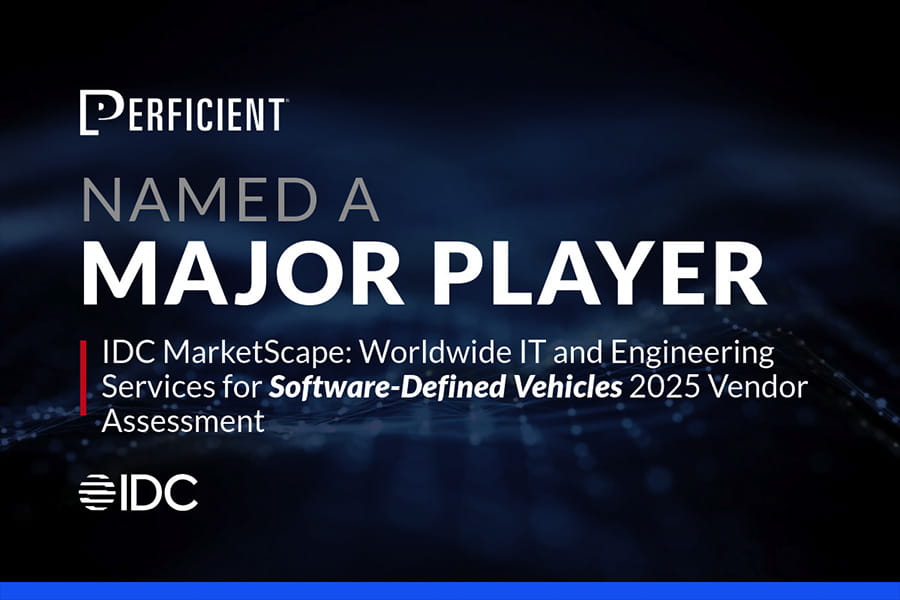 Perficient named a Major Player in IDC MarketScape: Worldwide IT and Engineering Services for Software-Defined Vehicles, 2025 Vendor Assessment