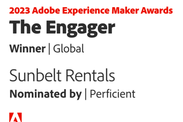 2023 Adobe Experience Maker Awards, The Engager - Sunbelt Rentals.
