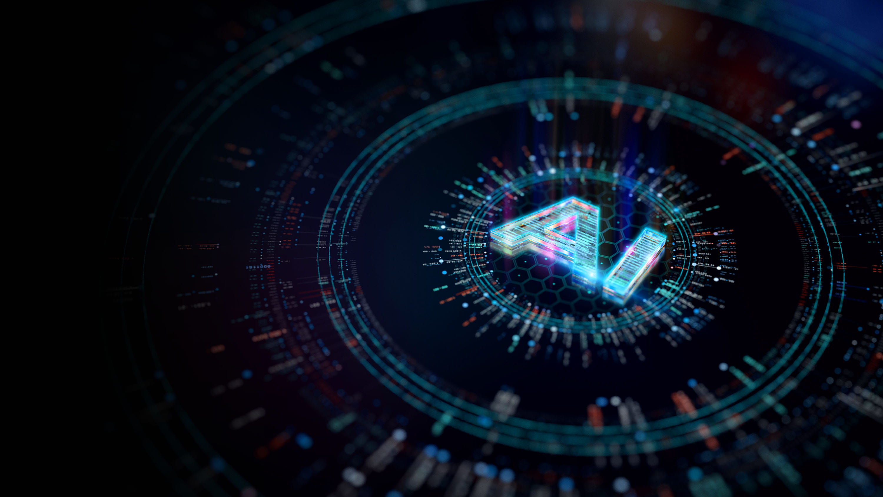 Abstract image representing AI technology.