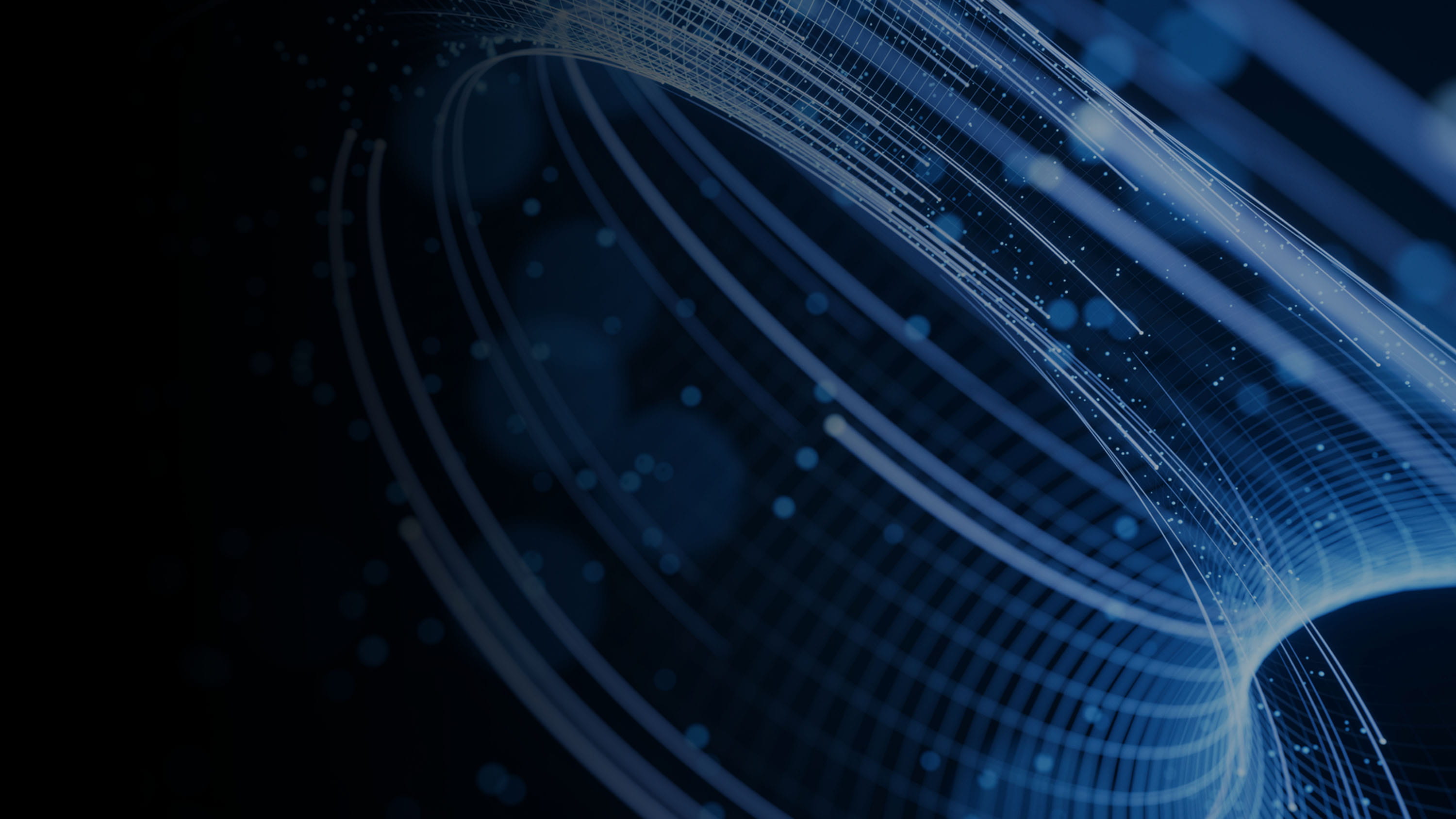 Glowing blue lines, tunnel shapes.