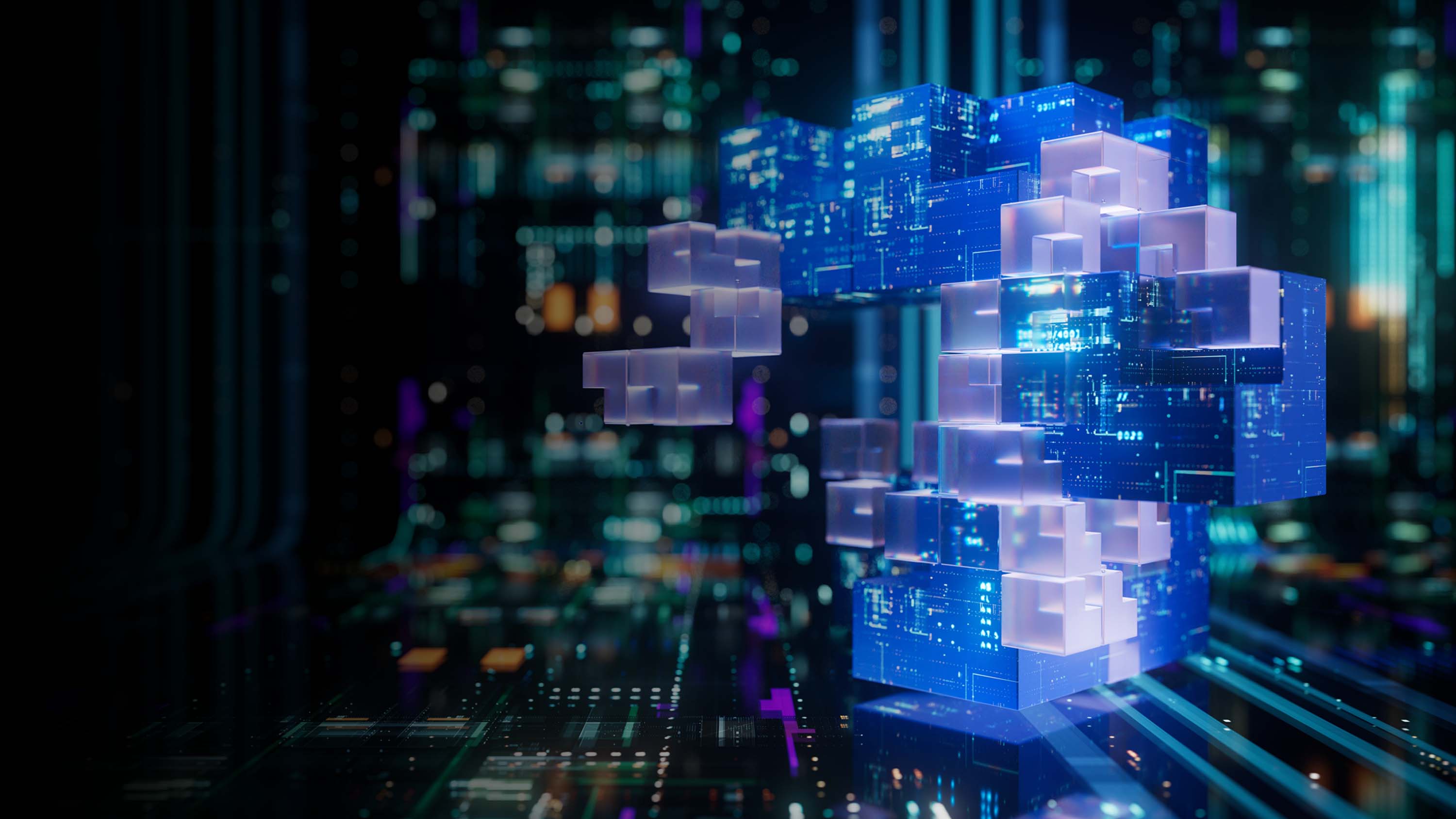 Abstract technology and data image.