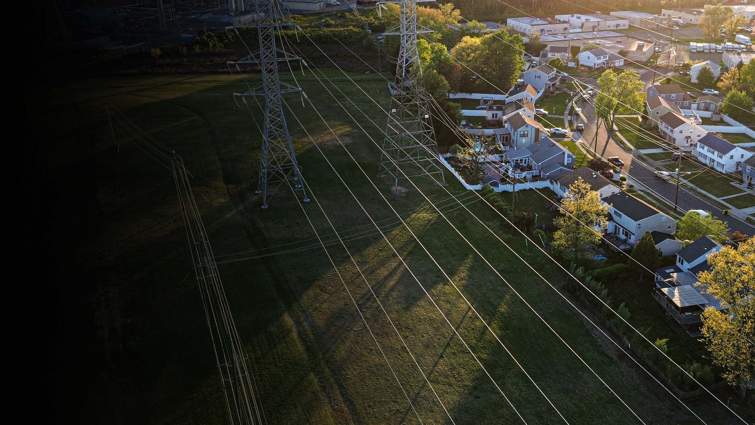 Energy lines over a neighborhood.