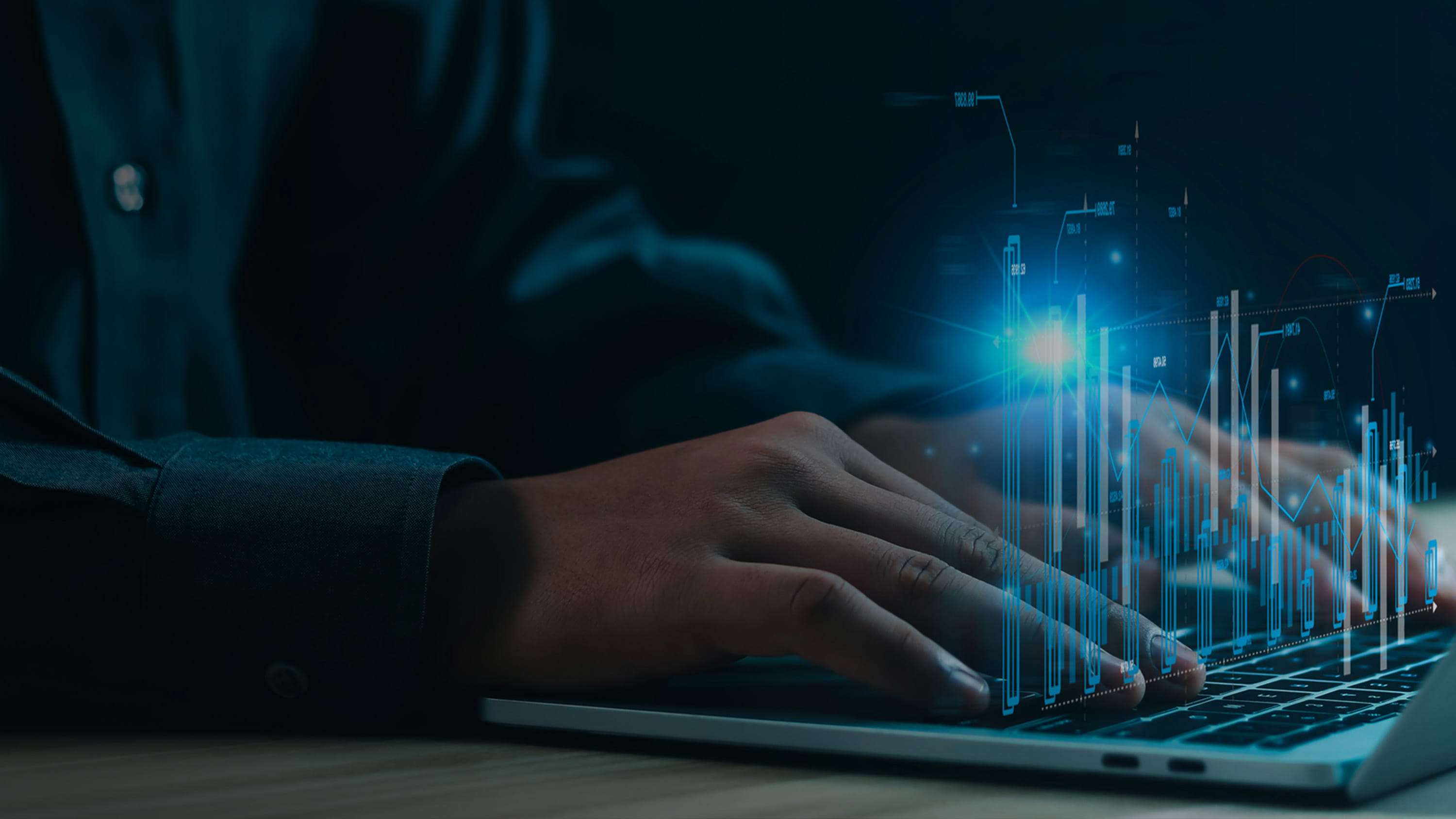 Person typing on a computer