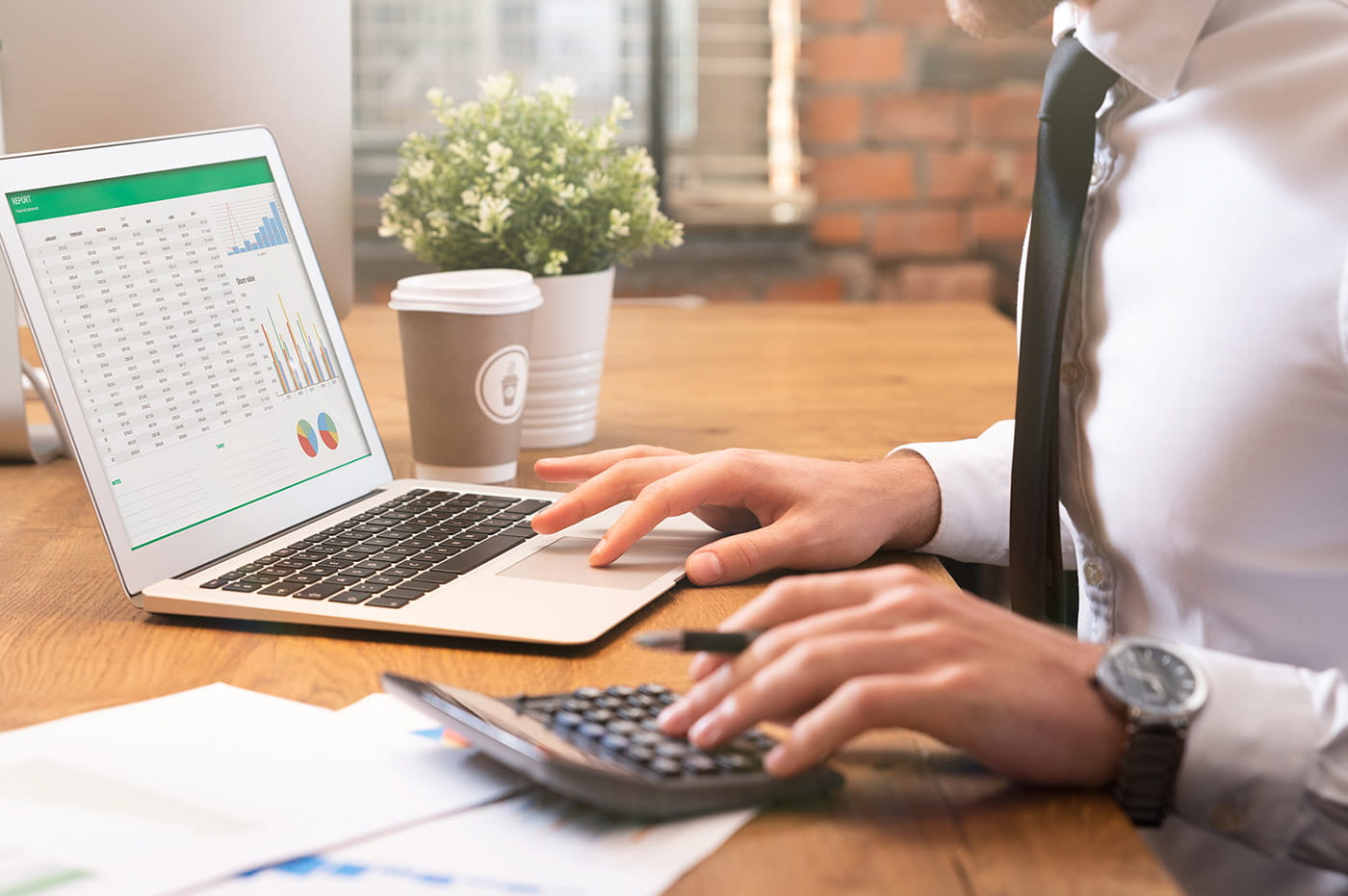 Dark blue pyramid shapes