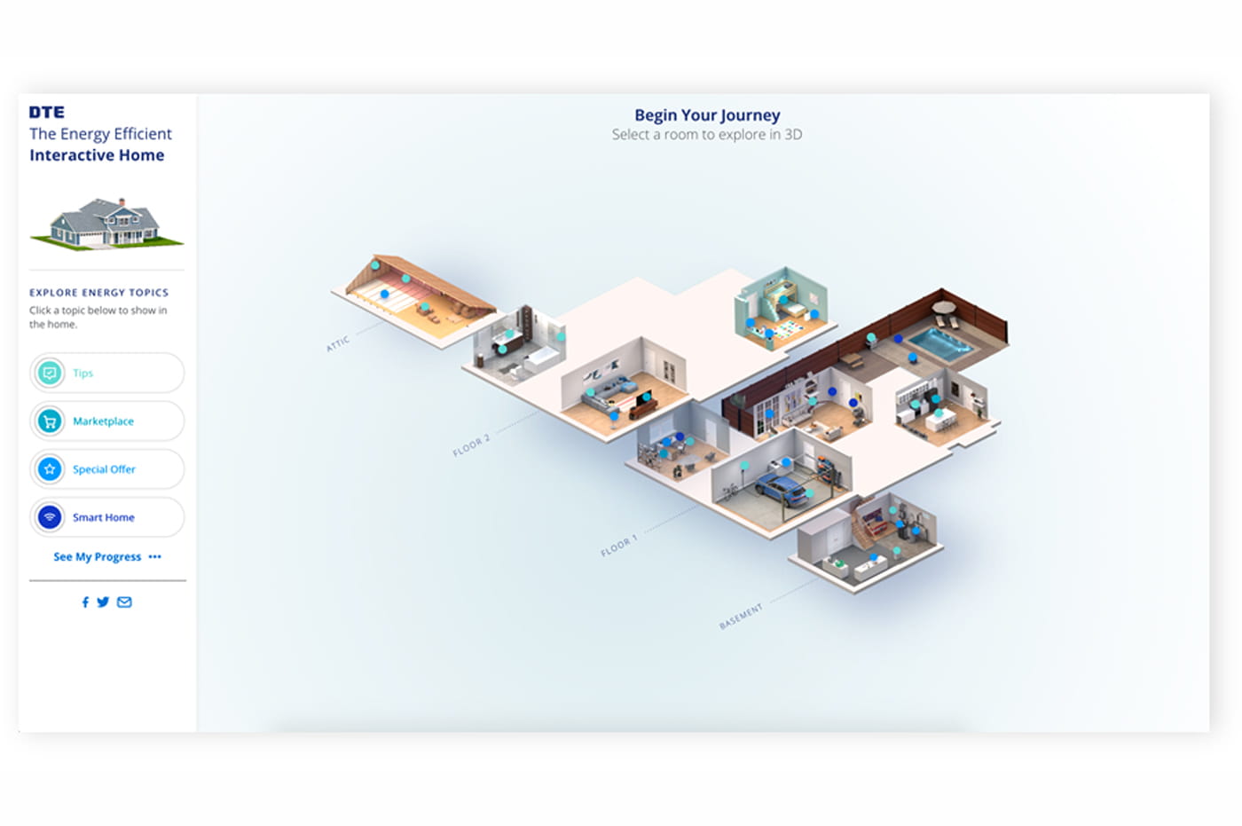 DTE Energy Efficient Interactive Home webpage.