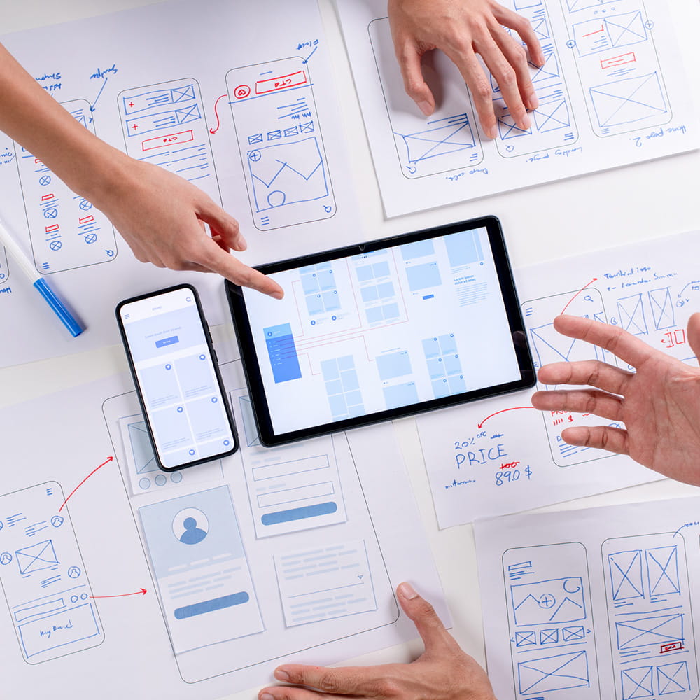 Planning and experience designing a website.