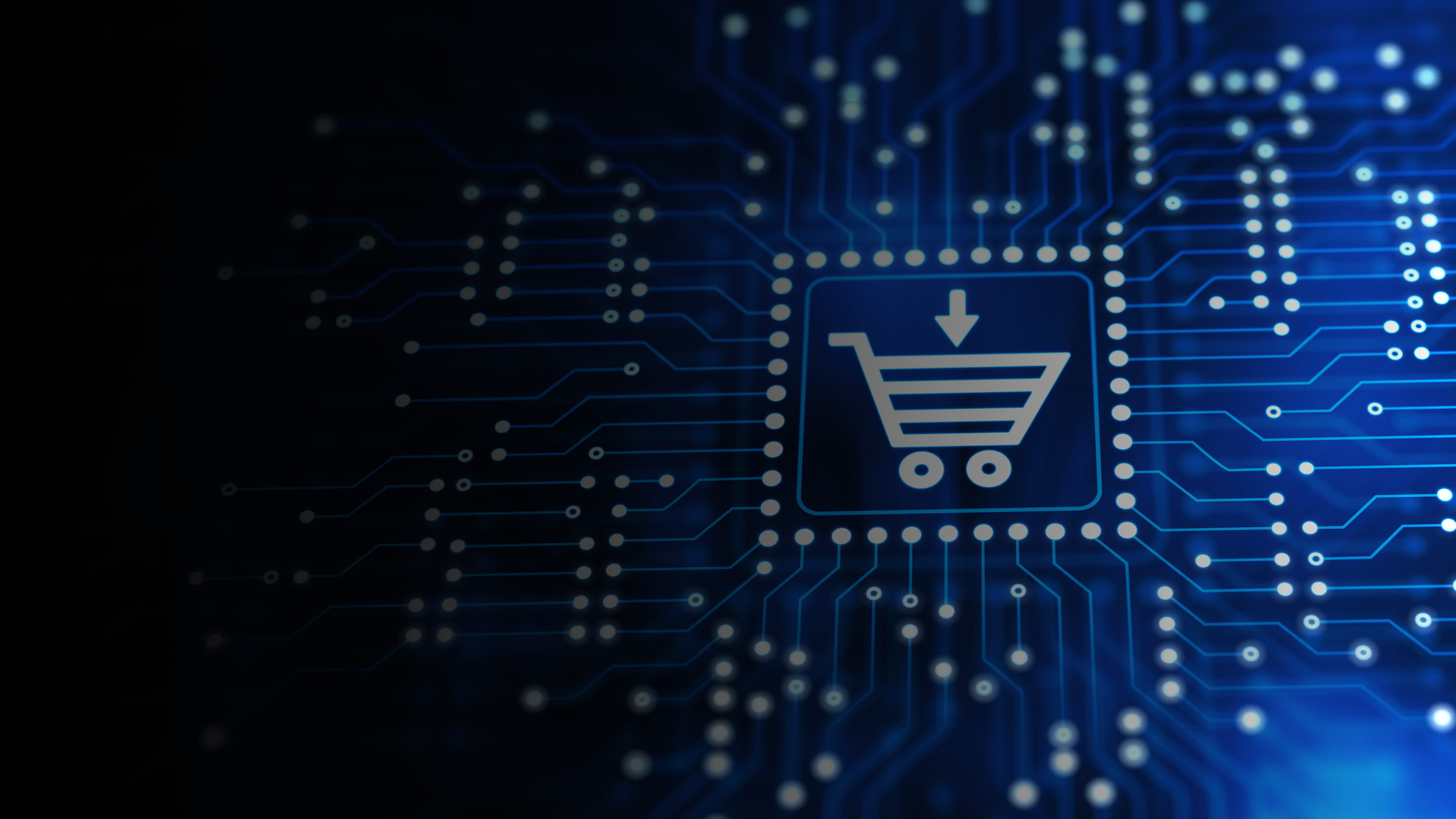 Shopping Cart in a tech grid