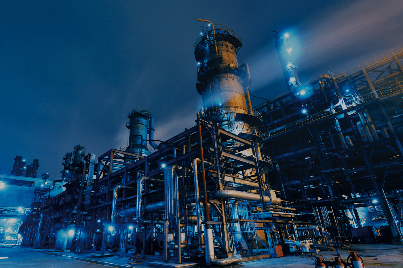 Dark blue pyramid shapes