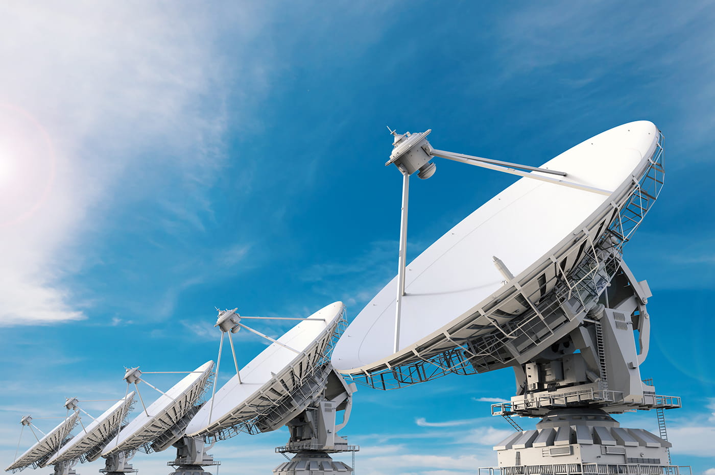 Blue space, stars, and arcs