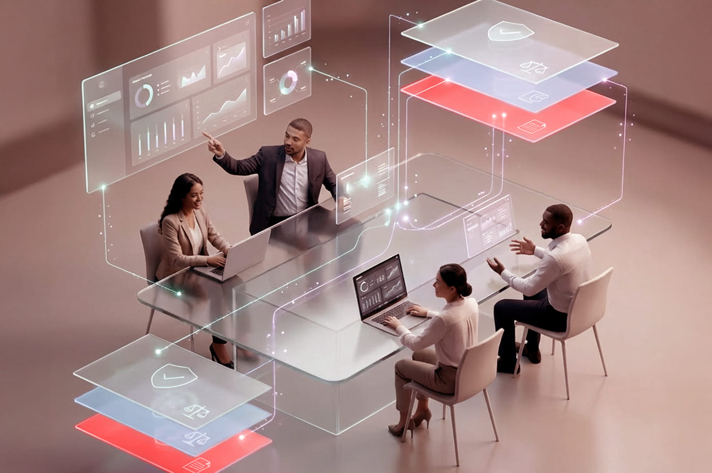 black geometric background