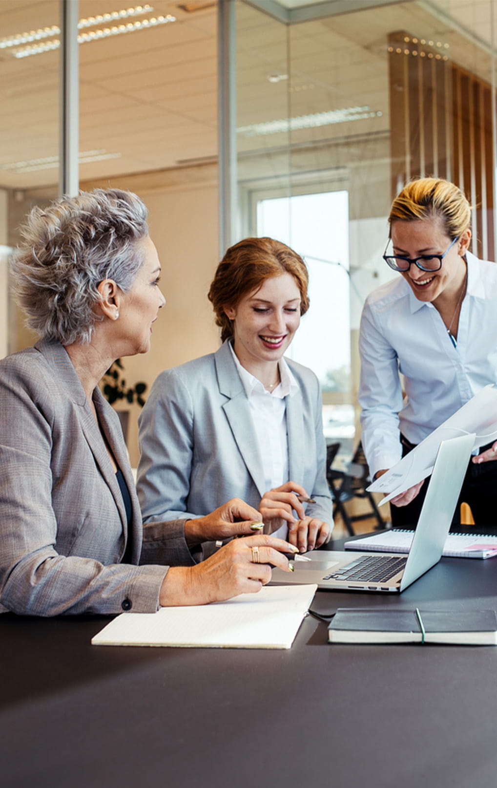 Women in boardroom