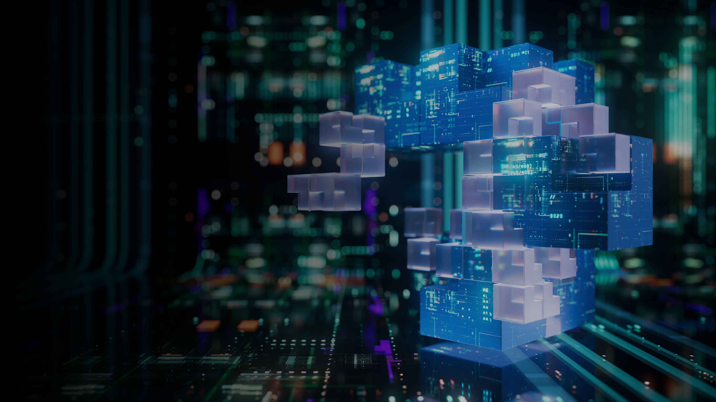 Abstract Tech Computer parts art