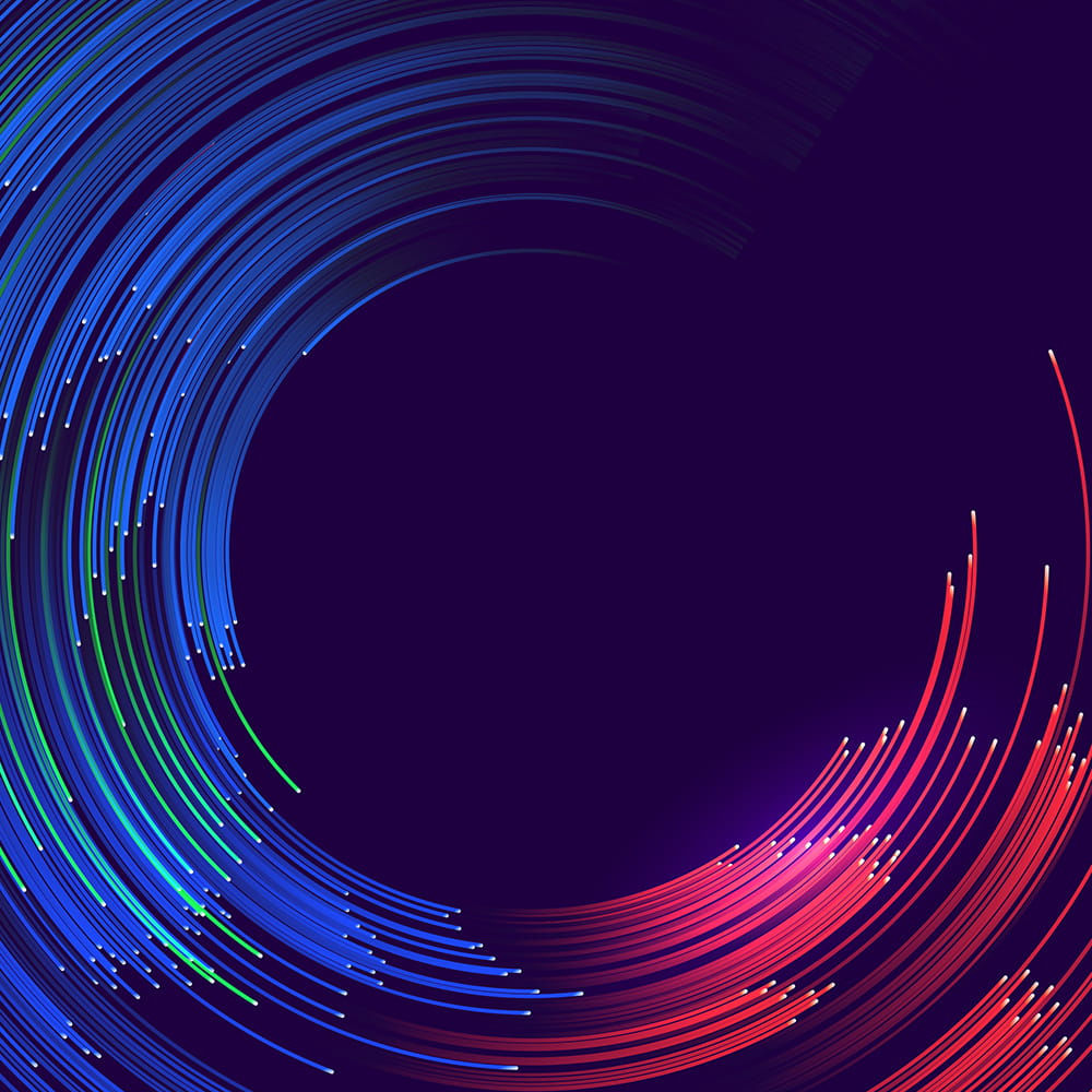 Colorful Circle Tech Art