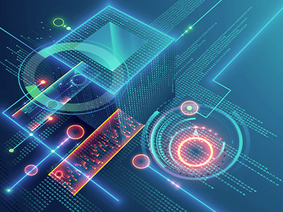 Abstract tech shapes