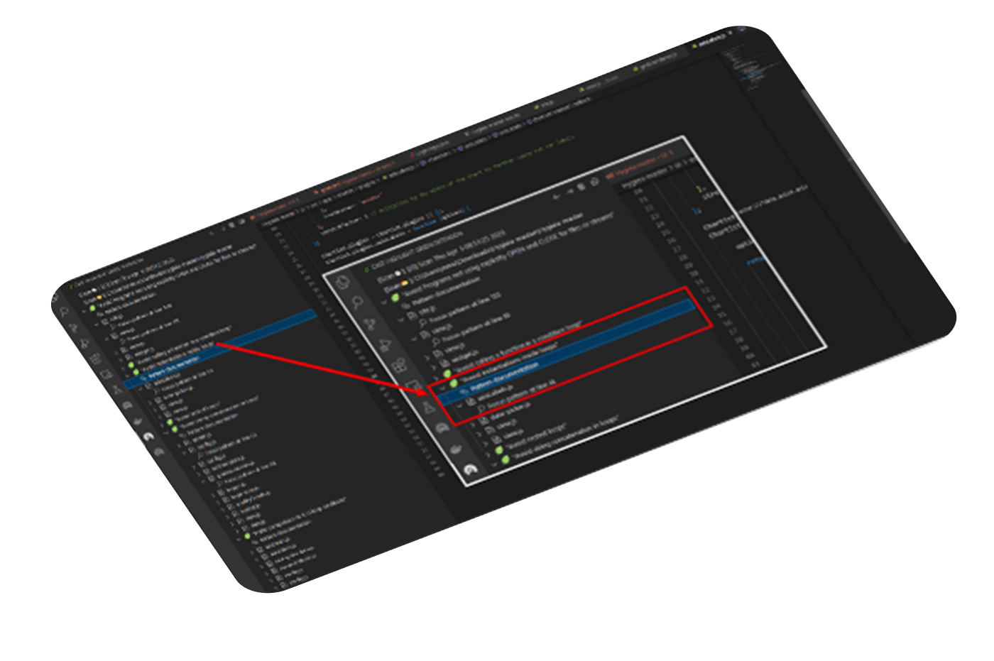 A screen with code being worked on it