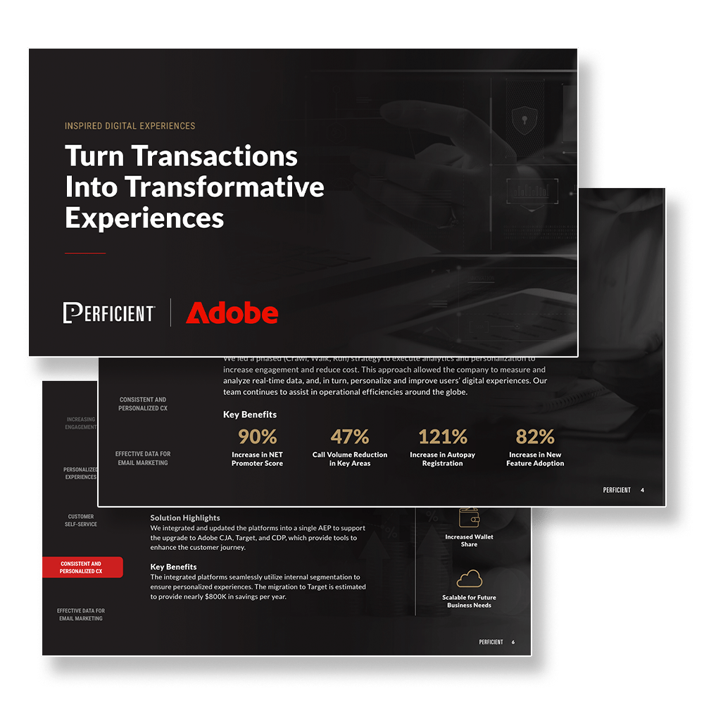 Turn Transactions Into Transformative Experiences page spread