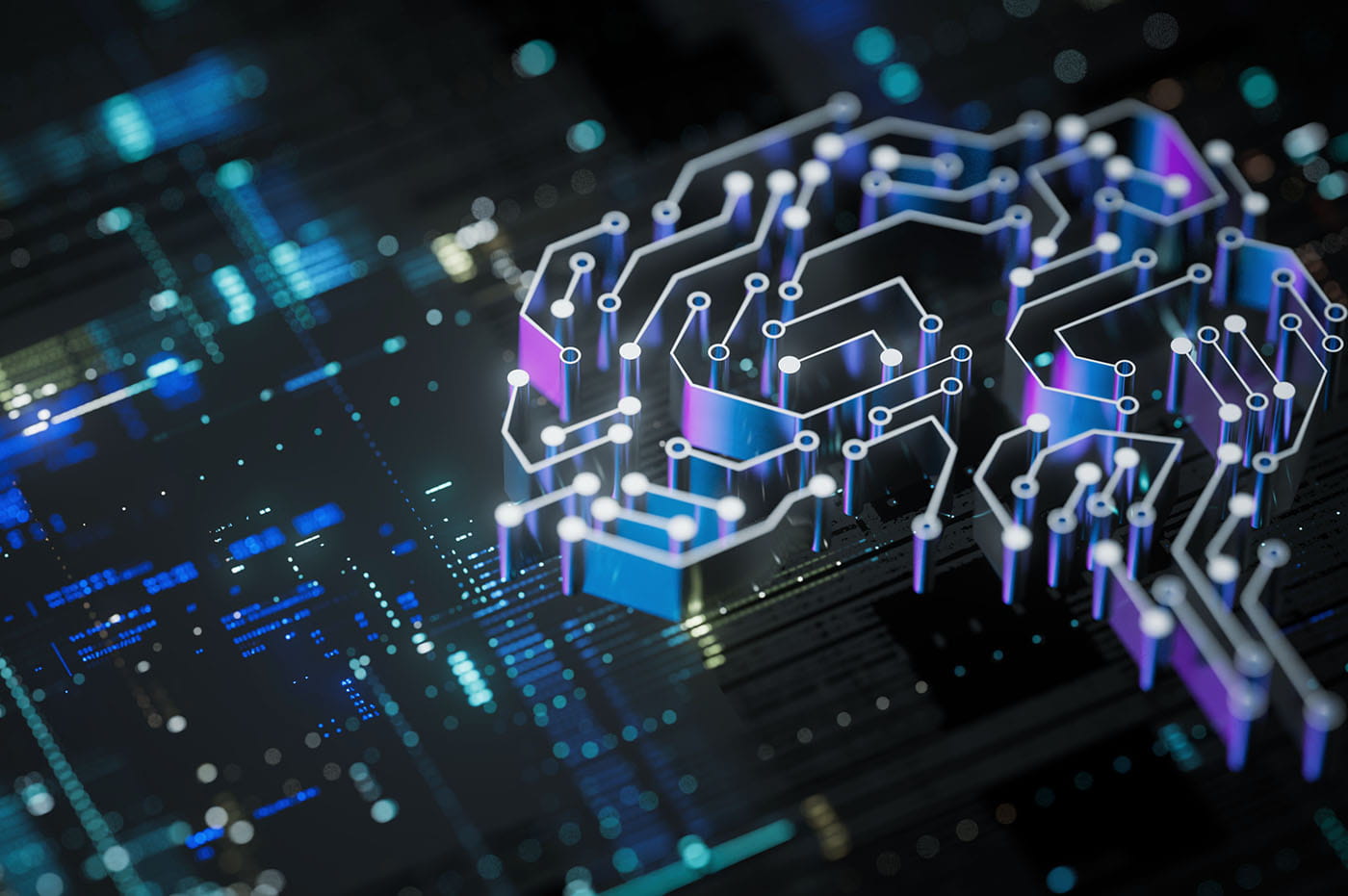 Gen AI code brain image