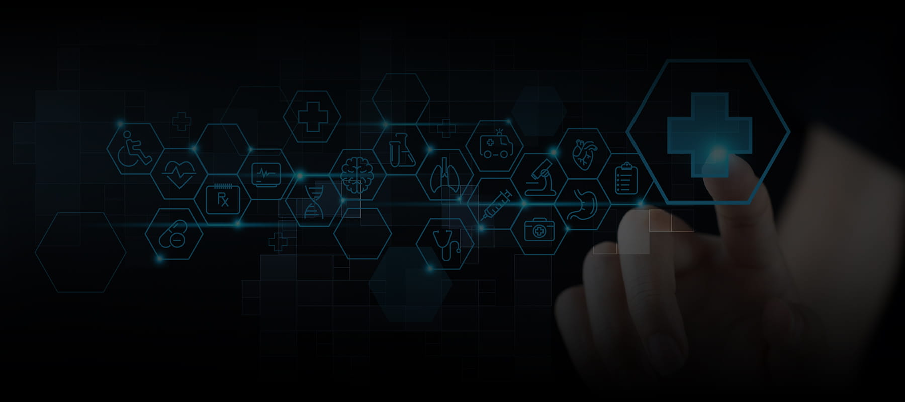 Healthcare data symbols